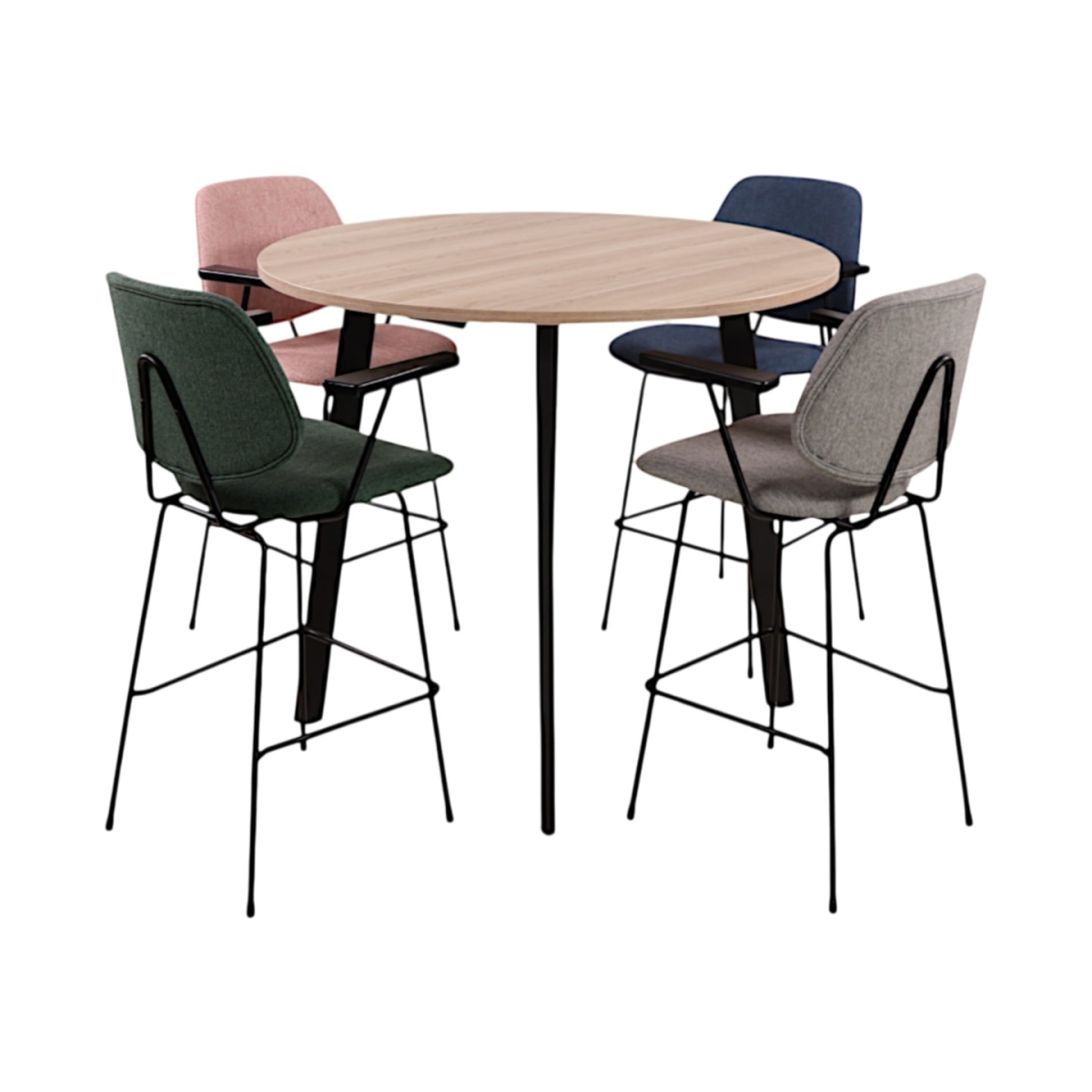 Hoge kantinetafel rond MAYA - Ø 120 cm